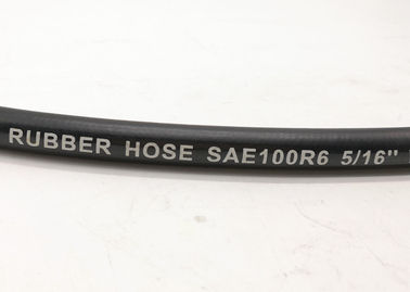 Wąż gumowy wzmocniony pojedynczym oplotem tekstylnym J517 SAE 100R6 Czarny