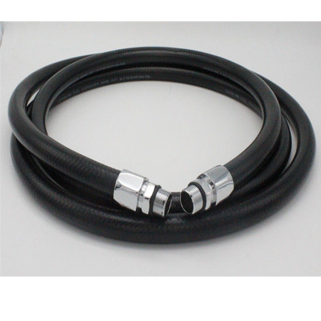 3/4 &quot;czarna pompa paliwowa dozująca elastyczny wąż gumowy, wąż dystrybutora paliwa 30 barów