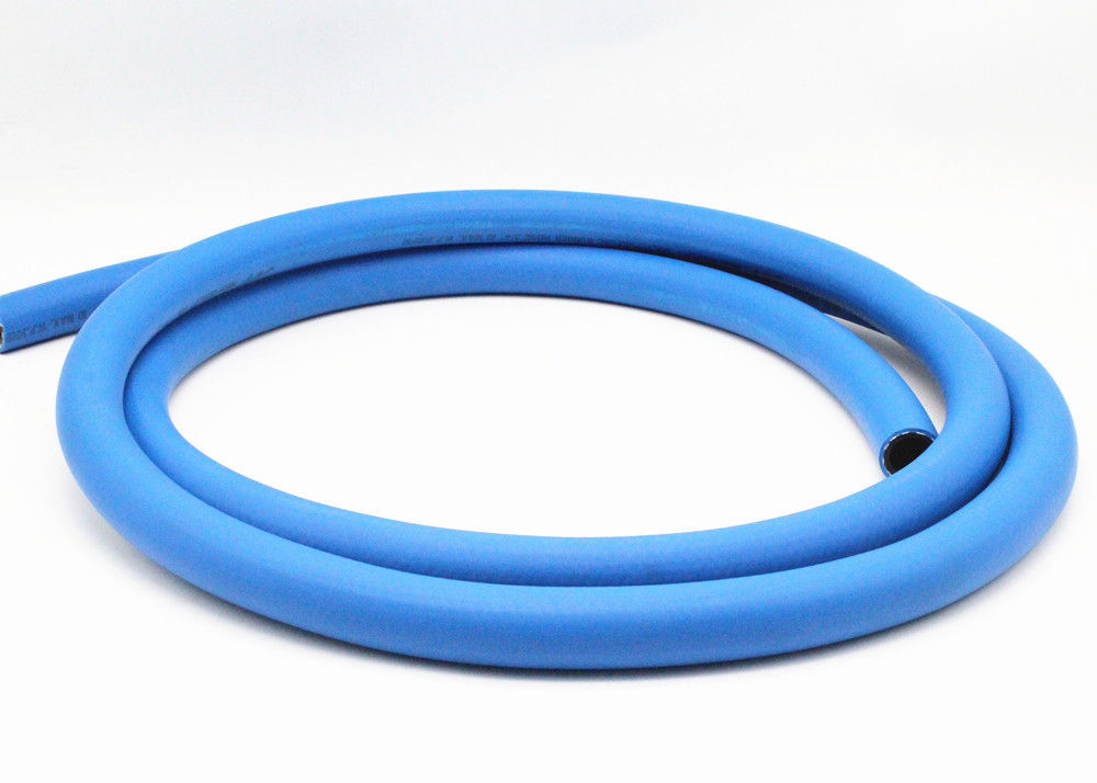 Niebieski wąż gumowy do narzędzi pneumatycznych, elastyczny wąż sprężarki powietrza
