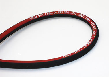 Hydrauliczny wąż gumowy 1/4 &quot;SAE 100R1 Jeden pojedynczy pleciony drut stalowy o wysokiej wytrzymałości na rozciąganie