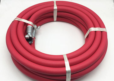 Czerwony 3/4 cala Gumowy wąż pneumatyczny Jackhammer / elastyczny wąż powietrzny o długości 50 stóp