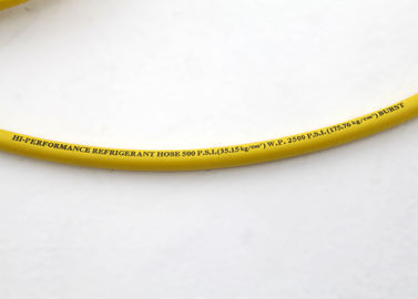 Spiralna rura wężowa z włókien poliestrowych, węże chłodnicze z żółtą kurtką