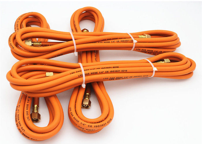 Elastyczny wąż propanowy 1/4 cala, elastyczny wąż gazowy Kolor pomarańczowy