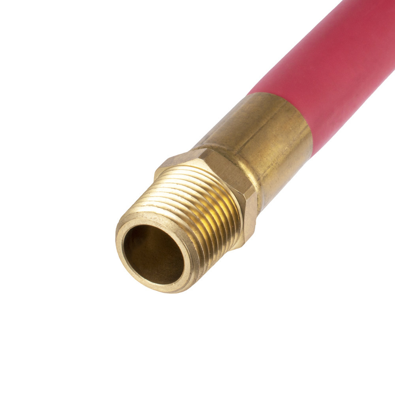 Czerwony EPDM 1/2' X 50FT z NPT męskim gumowym wężem powietrznym do sprężonego powietrza