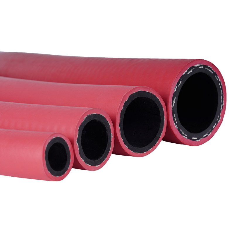 Czerwony EPDM 1/2' X 50FT z NPT męskim gumowym wężem powietrznym do sprężonego powietrza