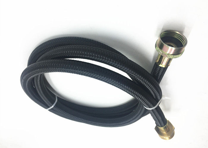 Materiał TPV Wysokociśnieniowy wąż do pralki z czarnym nylonowym oplotem