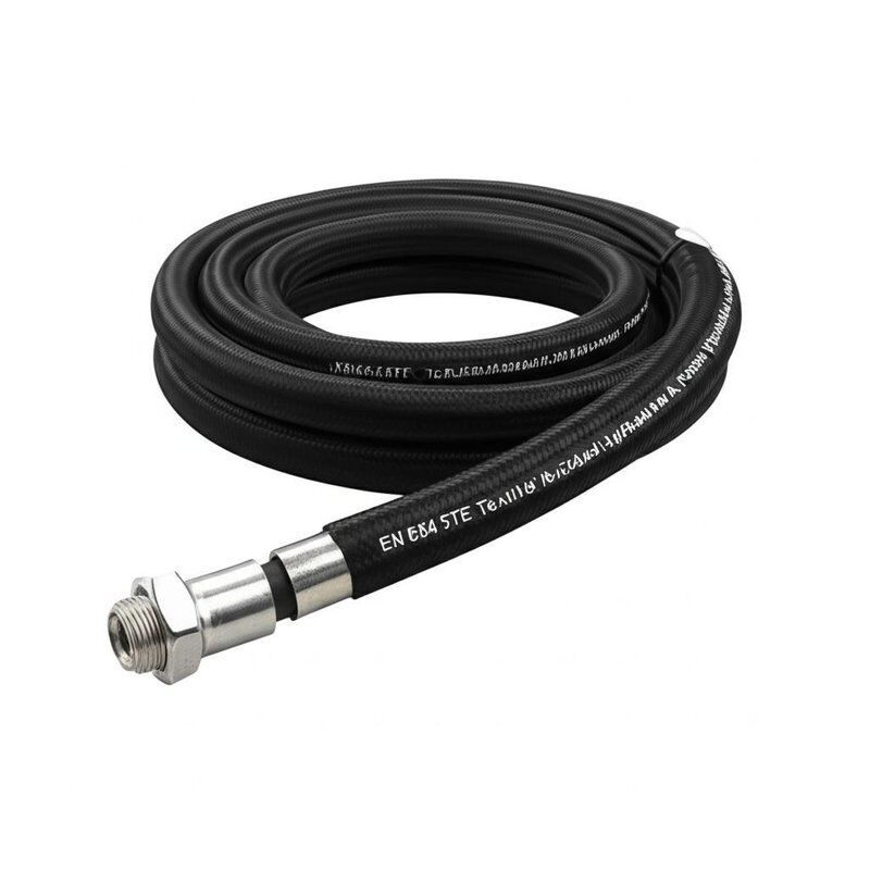 EN854 3TE Węża hydrauliczna z tkaninami z syntetycznej gumy odpornej na olej i wzmocnieniem włókienniczym o wysokiej wytrzymałości zatwierdzona przez MSHA / CE