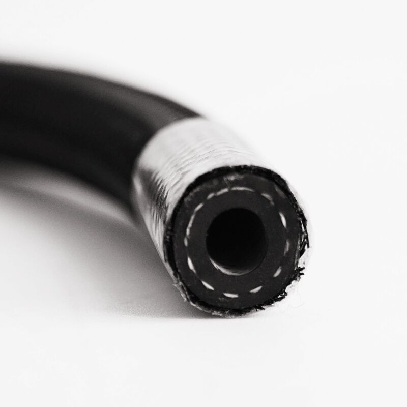 Wysokiej wydajności elastyczny węzeł paliwowy NBR ️ czarny nylon spleczony, odporny na olej, bezpłatna usługa cięcia dla przemysłowych systemów hydraulicznych