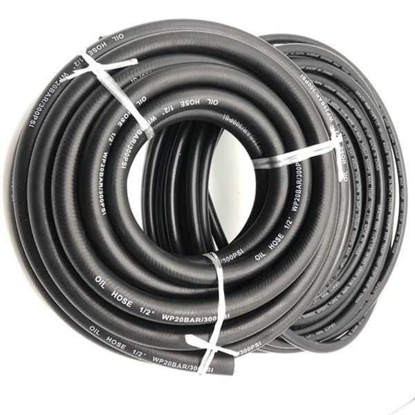 Elastyczny gumowy wąż paliwowy 3/8 cala NBR PVC Wzmocniony poliestrem 300PSI