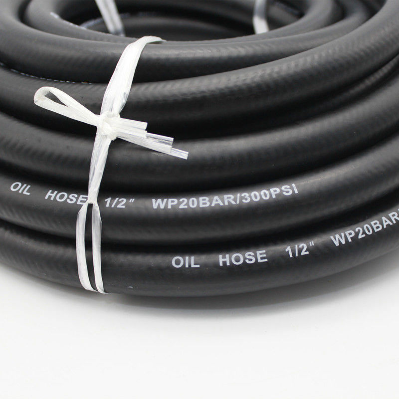 Elastyczny gumowy wąż paliwowy 3/8 cala NBR PVC Wzmocniony poliestrem 300PSI